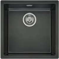 Reginox Texel 40x40 (L) spoelbak Black Silvery R34040