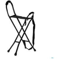 Advys Pluviose Wandelstokstoeltje Hoge Zitting Aluminium Zwart PL4B1 | 1 stuk