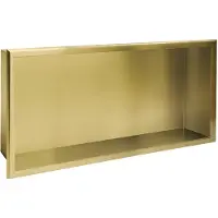 REA - Badkamer inbouwnis - Geborsteld Goud - 10X60X30CM