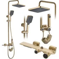REA Doucheset Helix Gold Brush
