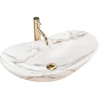 REA Royal Lava Opzetwastafel Steen Imitatie 62x36 cm