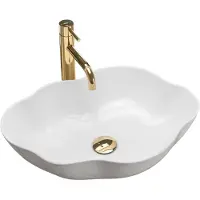 REA Pearl White Opzetwastafel Wit 50,5x38 cm