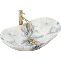 REA Royal Granit Mat Opzetwastafel Steen Imitatie 62x36 cm