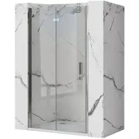 REA Molier - Douchedeur - Chroom - 90 - 2,3X90X190Cm