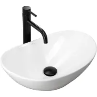 REA Royal Mini White Opzetwastafel Wit 47x30 cm