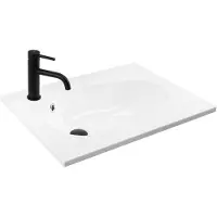 REA Selena 60 Inbouw Wastafel Wit 61x46,5 cm