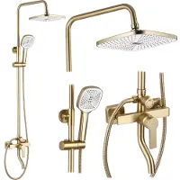 REA Argus Regendouche Geborsteld Goud 144cm