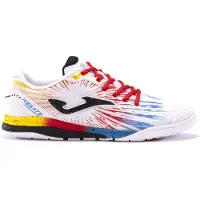 Joma Regate Rebound Zaalvoetbalschoenen (IN) Wit Rood Blauw Geel