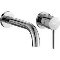 REA Lungo Chrom + Box - Inbouw Wastafelkraan - Chroom