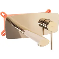 REA Oval Gold + Box - Inbouw Wastafelkraan - Goud