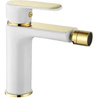 REA Bloom White Gold - Bidetmengkraan - Wit;Goud