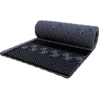 FDM BLACK Topmatras 200x200 cm - Koudschuim Topmatrassen Topper Tweepersoons - Hoogte 5 cm H3 - HR H30 - Masserend - Öko-Tex gecertificeerd - Afritsbaar hoes wasbaar - Antiallergisch en Ademende