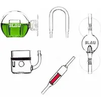 Blau glazen CO2 set S - voor Aquaria tot 60 Lter