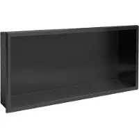 REA Bathroom Shelf 30x60 Black Matt
