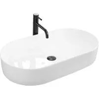 REA Nadia 70 Opzetwastafel Wit 71x38,5 cm