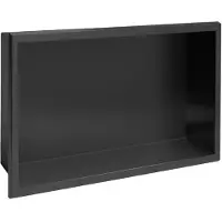 REA Bathroom Shelf 30x45 Matte Black