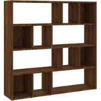 vidaXL Boekenkast/kamerscherm 105x24x102 cm bruin eikenkleur