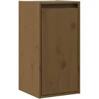 vidaXL Wandkast 30x30x60 cm massief grenenhout honingbruin