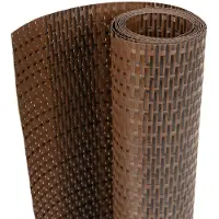 vidaXL Balkonscherm 500x80 cm poly rattan bruin en zwart