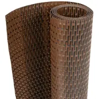 vidaXL Balkonscherm 1000x100 cm poly rattan bruin en zwart