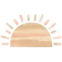 Pastelowe Love Muursticker Sun - Pink Pink