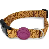 Morsø halsband voor hond gerecycled jungle drum groen 43-70x2,5 cm