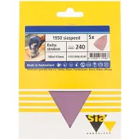 Sia siaspeed schuurpapier delta 7-gaats P320 - 100 mm. x 147 mm. (5 stuks)