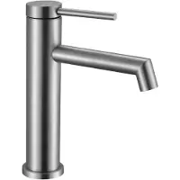 REA Foss Brush Steel Low - Wastafelkraan - Chroom