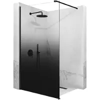REA Aero Ombre Black/Black 90 - Douchewand - 90 cm - Zwart/Zwart