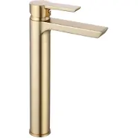 REA Argus Gold Brush High - Wastafelkraan - Goud