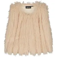 Like Flo imitatiebont gilet Grace taupe Bruin Effen - maat 92/98