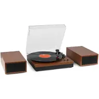 Fenton RP165C stereo platenspeler met Bluetooth en speakers - Kersen