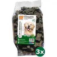 Biofood 3x500 gr 3 in 1 hondenmineralenkoekjes kruiden
