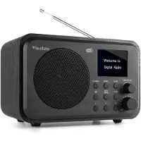Audizio Milan draagbare DAB radio met Bluetooth, FM radio en accu -