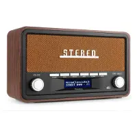 Audizio Foggia retro DAB+ radio met Bluetooth - Stereo draagbare radio