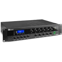 Power Dynamics PDW500MP3 - 6-zone 100V versterker met Bluetooth en mp3