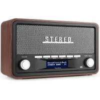 Audizio Foggia retro DAB+ radio met Bluetooth - Stereo draagbare radio