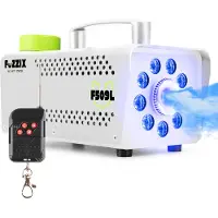 Fuzzix F509LW Party Rookmachine 500 Watt met 9 RGB LEDs en draadloze