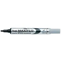Pentel whiteboardmarker Maxiflow, schrijfpunt 2 mm, 12 stuks, zwart