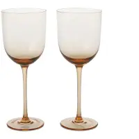 Ferm Living Witte Wijnglas Host Blush 300 ml (Set van 2)