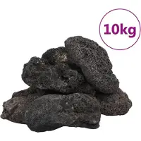 vidaXL Lavastenen 10 kg 10-30 cm zwart