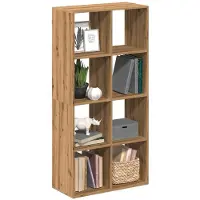 vidaXL Kamerscherm / boekenkast 69,5x29x137,5 cm hout artisanaal eiken