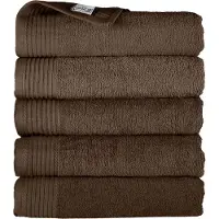 The One Towelling Handdoeken Set - 70 x 140 cm - 5 Stuks - Hotelkwaliteit - Hoge vochtopname - 100% Gekamd katoen - Sneldrogend - Handdoekenset - Badhanddoek - Taupe