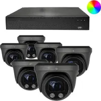 Dutch Security Systems 1x Beveiligingscamera set - Bedraad - Sony PTZ 360 graden 2K