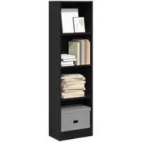 vidaXL Boekenkast 40x24x143 cm bewerkt hout zwart