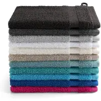 DoubleDry Hotel washandjes 16 x 21 cm – set van 6 – 100% katoen 500 g/m2 – zacht
