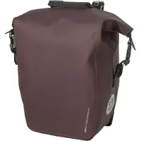 Agu Clean Shelter Enkele Fietstas - 100% Waterdicht - Click'nGo - Rolltop - Met Reflectie - 17 Liter - Modica Brown