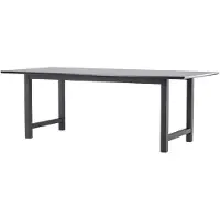 Ebuy24 Oslo eetkamertafel 100x220cm zwart.