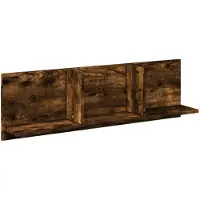 vidaXL Wandkast 100x16,5x30 cm bewerkt hout gerookt eikenkleurig
