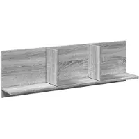 vidaXL Wandkast 100x16,5x30 cm bewerkt hout grijs sonoma eikenkleurig
